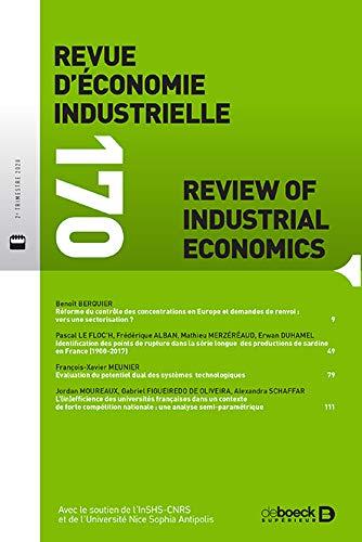 Revue d'économie industrielle 2020/2 - 170 - Varia