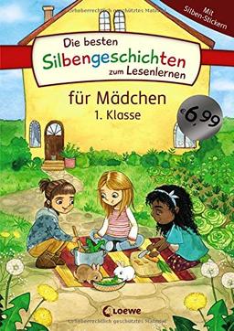 Die besten Silbengeschichten zum Lesenlernen für Mädchen 1. Klasse: Erstlesebuch mit farbiger Silbentrennung für Grundschüler ab 6 Jahre