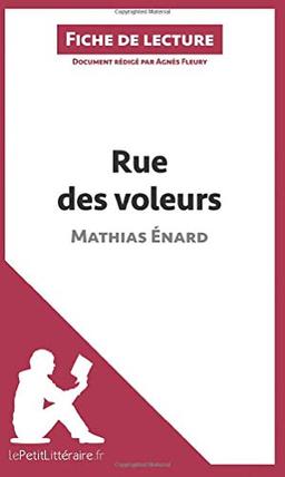 Rue des voleurs de Mathias Enard (Fiche de lecture) : Analyse complète et résumé détaillé de l'oeuvre