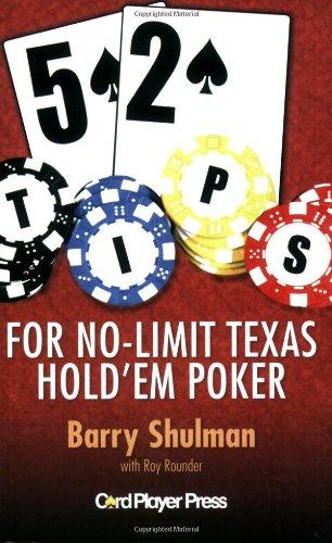 52 Tips for No-Limit Texas Hold'em Poker