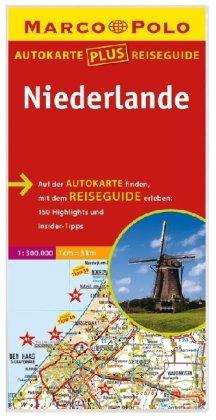 Marco Polo Autokarte plus Reiseguide Niederlande 1:300 000