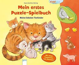 Mein erstes Puzzle-Spielbuch. Meine liebsten Tierkinder: Kiddilight