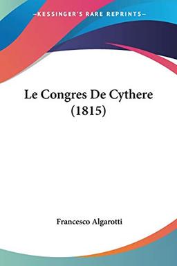 Le Congres De Cythere (1815)