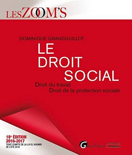 Le droit social : droit du travail, droit de la protection sociale : 2016-2017