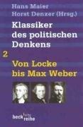 Klassiker des politischen Denkens, Band 2: Von John Locke bis Max Weber