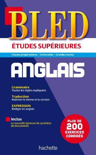 Bled anglais : études supérieures