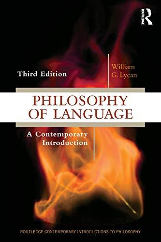 Philosophy of Language (Routledge Contemporary Introductions to Philosophy)