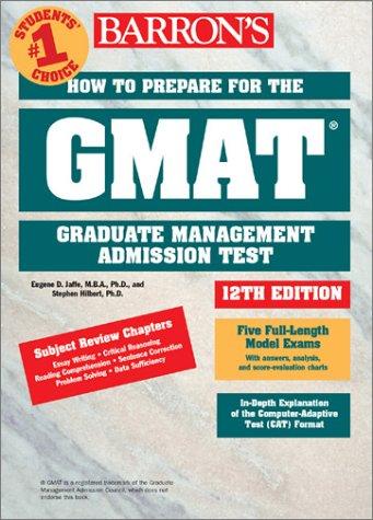 How to Prepare for the Graduate Management Admission Test (GMAT) (Barron's GMAT)