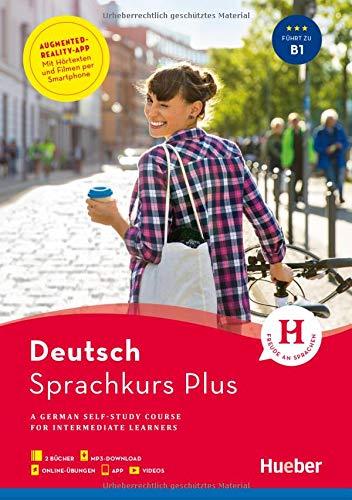 Hueber Sprachkurs Plus Deutsch B1, Englische Ausgabe: A German Self-Study Course for Intermediate Learners / Buch mit Audios und Videos online, App, Online-Übungen und Begleitbuch