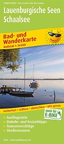 Lauenburgische Seen - Schaalsee: Rad- und Wanderkarte mit Ausflugszielen, Einkehr- & Freizeittipps, wetterfest, reissfest, abwischbar, GPS-genau. 1:50000 (Rad- und Wanderkarte/RuWK)