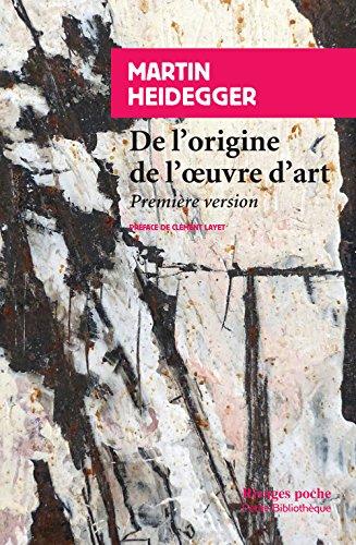 De l'origine de l'oeuvre d'art : première version