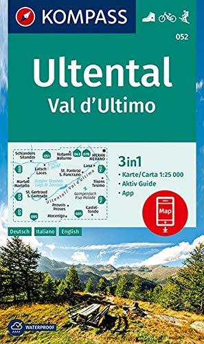 KOMPASS Wanderkarte Ultental, Val d'Ultimo: 3in1 Wanderkarte 1:25000 mit Aktiv Guide inklusive Karte zur offline Verwendung in der KOMPASS-App. ... Skitouren. (KOMPASS-Wanderkarten, Band 52)