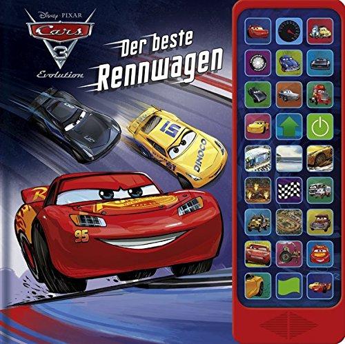 27-Button-Soundbuch - Cars 3 - Der Beste Rennwagen - Hardcover-Buch - 27 coole Geräusche zu dem Cars 3 Disney/Pixar-Film