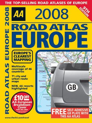 Aa 2008 Road Atlas Europe (Aa Atlases)