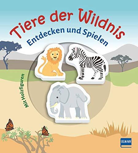 Tiere der Wildnis: Entdecken und Spielen mit drei Holzfiguren