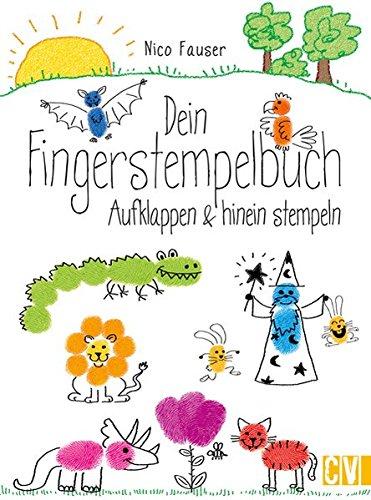 Dein Fingerstempelbuch: Aufklappen & hinein stempeln