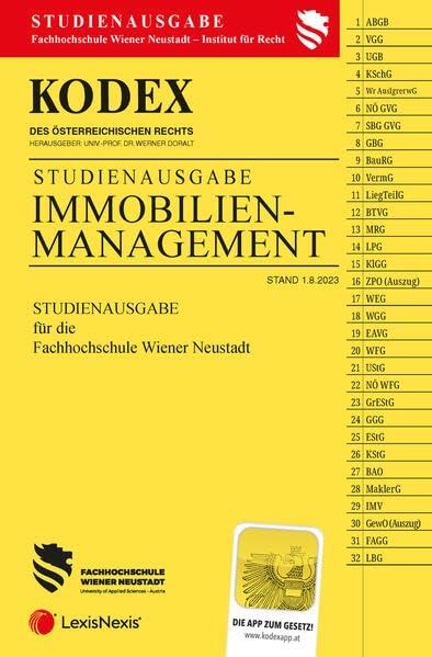 KODEX Immobilienmanagement 2023/24 - inkl. App: Studienausgabe der FH Wr. Neustadt