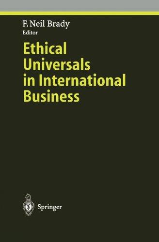 Ethical Universals in International Business (Ethical Economy)