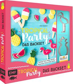 Tropical Party – das Backset mit Rezepten und Ananas- und Flamingo-Ausstecher aus Edelstahl: Flamingo-Torte, Ananas-Cupcakes, Watermelon-Donuts & mehr backen