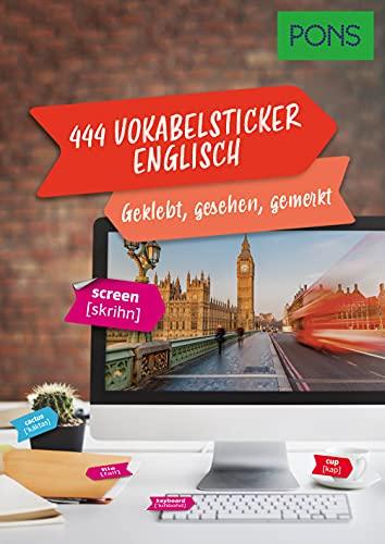 PONS 444 Vokabelsticker Englisch – geklebt, gesehen, gemerkt (PONS Vokabelsticker)