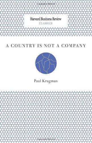 A Country Is Not a Company (Harvard Business Review Classics)