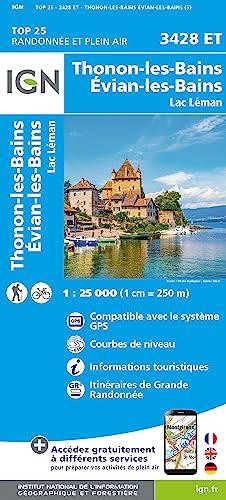 3428ET Thonon-les-Bains Evian-les-Bains 1 : 25 000: 1:25000