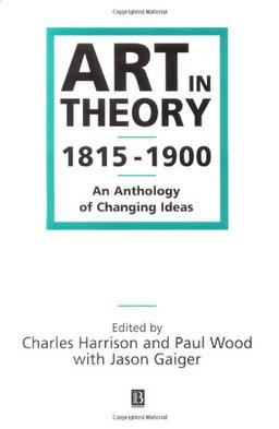 Art in Theory, 1815-1900