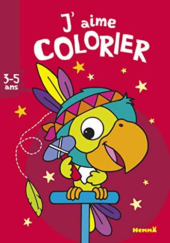 J'aime colorier, 3-5 ans : perroquet indien