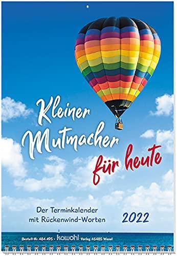 Kleiner Mutmacher für heute 2022: Der Terminkalender mit Rückenwind-Worten