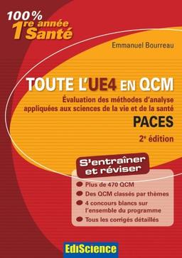 Toute l'UE4 en QCM, PACES : évaluation des méthodes d'analyse appliquées aux sciences de la vie et de la santé