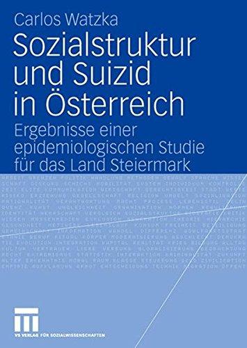 Sozialstruktur und Suizid in Österreich: Ergebnisse einer epidemiologischen Studie für das Land Steiermark