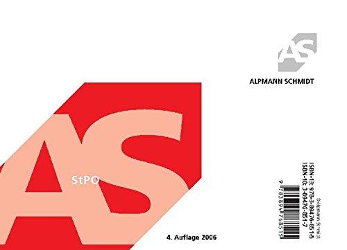 StPO. Karteikarten (Alpmann-Cards / Karteikarten)