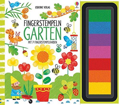 Fingerstempeln: Garten: mit 7 Fingerstempelfarben