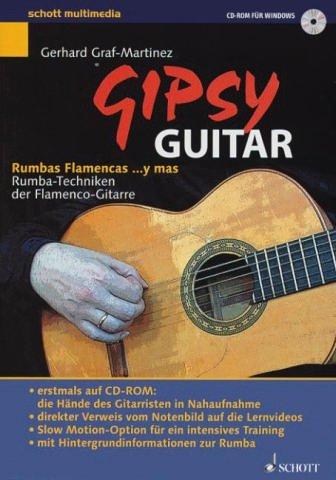 Gipsy Guitar, dtsch. Ausgabe, 1 CD-ROM Rumbas Flamencas ... y mas. Rumba-Techniken der Flamenco-Gitarre. Für Windows 98/ME/NT/2000