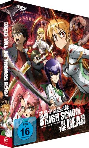 Highschool of the Dead - Gesamtausgabe, Episoden 1-12 (inkl. Postkarten) [3 DVDs]