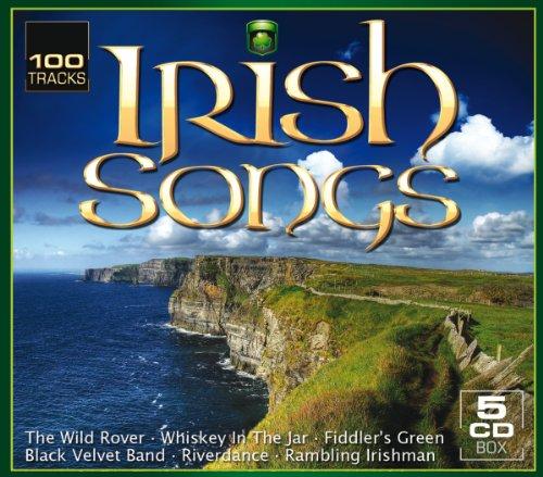 100 Irish Songs (5er CD-Box with 100 tracks - The wild Rover, Whiskey in the jar, Fiddler's green, Black velvet band, Riverdance, Rambling Irishman, and many more)