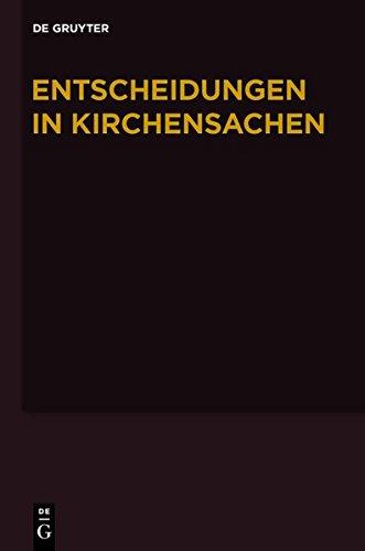 Entscheidungen in Kirchensachen seit 1946: 1.1.-30.6.2008