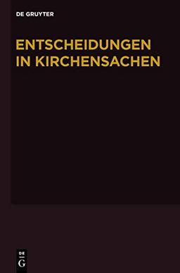 Entscheidungen in Kirchensachen seit 1946: 1.1.-30.6.2008