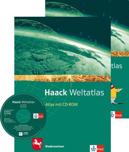 Haack Weltatlas für die Sekundarstufe I: Haack Weltatlas für Sekundarstufe I in Niedersachsen: mit CD-ROM und Arbeitsheft Kartenlesen