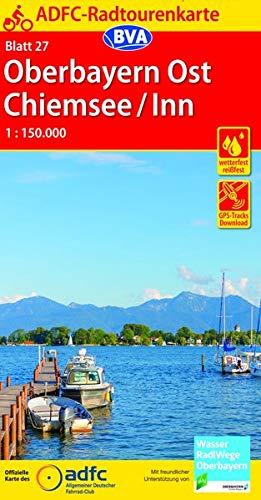 ADFC-Radtourenkarte 27 Oberbayern Ost / Chiemsee / Inn 1:150.000, reiß- und wetterfest, GPS-Tracks Download (ADFC-Radtourenkarte 1:150000)