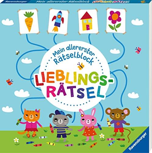 Ravensburger Mein allererster Rätselblock - Lieblingsrätsel - Rätselblock für Kinder ab 3 Jahren