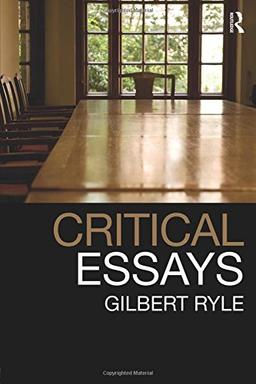 Critical Essays: Collected Papers Volume 1