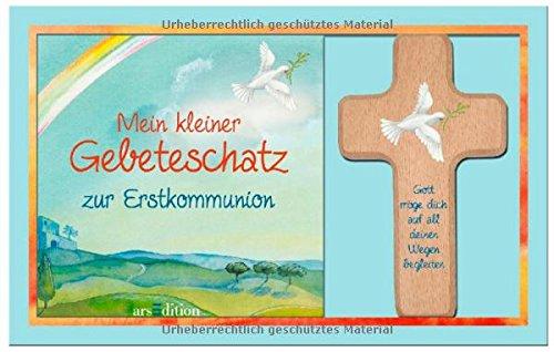 Mein kleiner Gebeteschatz zur Erstkommunion: mit Holzkreuz