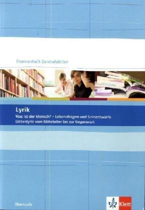 Lyrik. Themenheft Zentralabitur 10. bis 12. Klasse. Niedersachsen