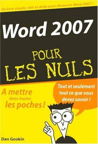 Word 2007 pour les nuls