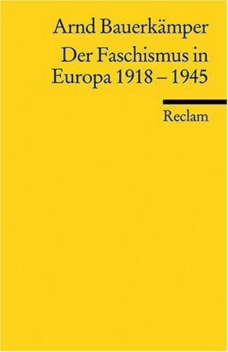 Der Faschismus in Europa 1918-1945