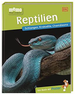 memo Wissen entdecken. Reptilien: Schlangen, Krokodile, Chamäleons. Das Buch mit Poster!