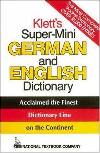 Klett's Super-Mini German and English Dictionary