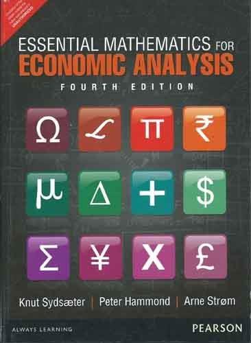 Essential Mathematics for Economic Analysis