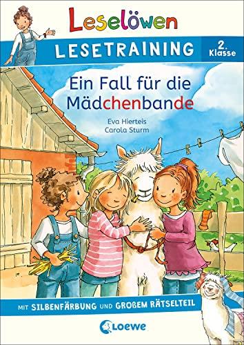 Leselöwen Lesetraining 2. Klasse - Ein Fall für die Mädchenbande: mit Silbenfärbung und großem Rätselteil - Erstlesebuch zum Lesenüben mit Rätseln für Kinder ab 7 Jahren